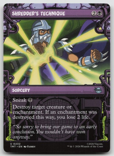 Shredder technique - shredder's,